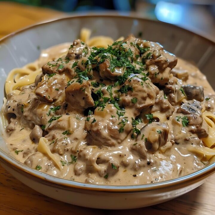 Ground Beef Stroganoff With Mushroom