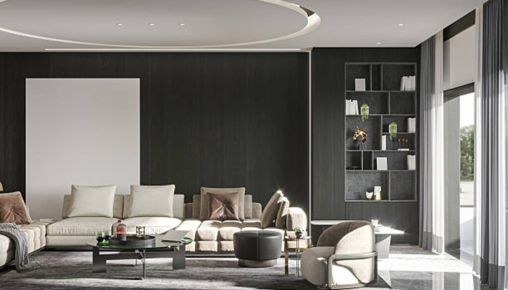 Elegant Entryway-Built-in Wardrobes, Modern Finishes, and Ambient Lighting